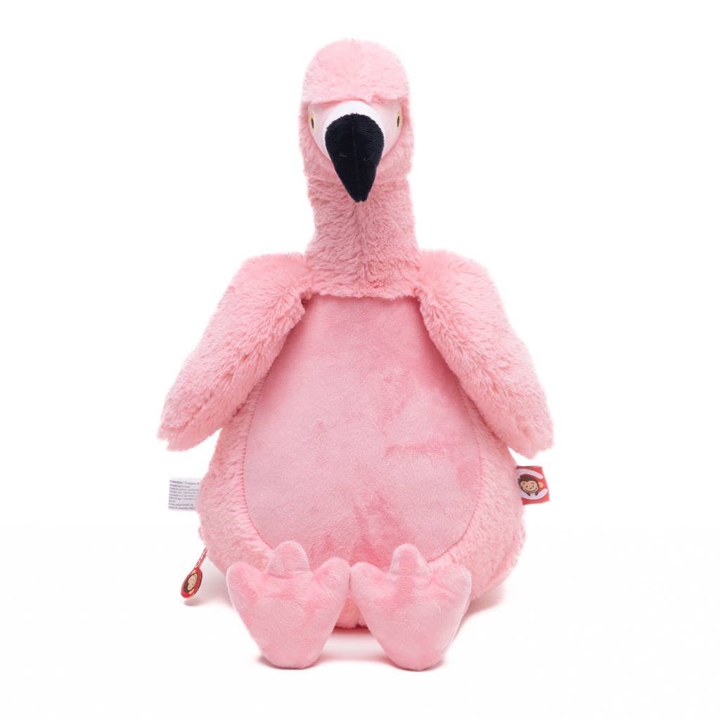 Flamingo met uitneembare vulling pod - 42cm