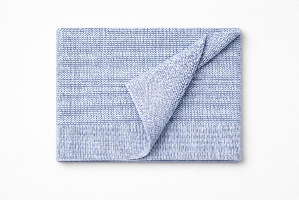 Babydeken - Bamboo Babydeken Blauw - 75×100 cm