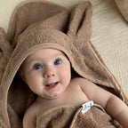 Babyhanddoek Konijn Warm Taupe