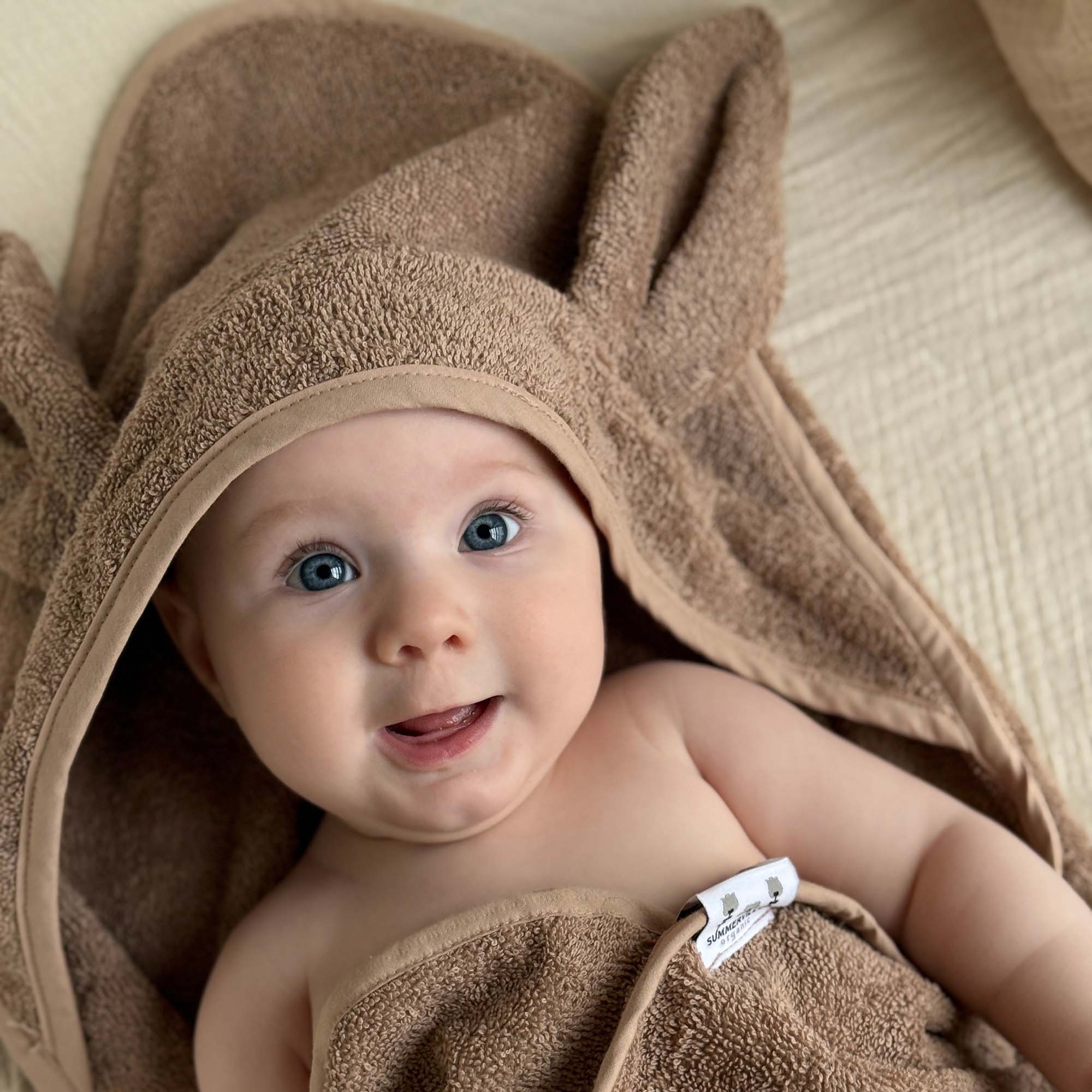 Babyhanddoek Konijn Warm Taupe
